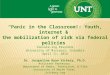 Panic in the Classroom!: Youth, internet &  the mobilization of risk via federal policies