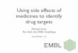 Using side effects of medicines to identify drug targets