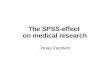 The SPSS-effect on medical research