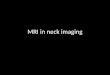 MRI in neck imaging