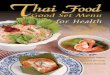 Thai food good set menu for health