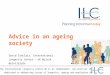 Advice in an ageing society - Money marketing conference