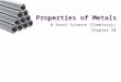 N(A) Science (Chem) Chp 10 Properties of Metals