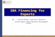 Sba Financing For Exports