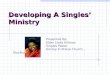 Developing a Singles Ministry