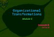 Organizational Transformations