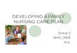 Developing a Family Nursing Care Plan