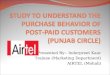 Purchase Behavior of Post-paid Customers