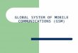 Global System of Mobile Communications (Gsm)
