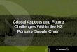 Mike spiers challenges in the nz forestry sector 2012 final
