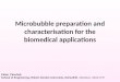 Microbubble preparation and characterisation technologies