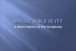 #1. Whose Bible is It.03 Version