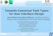 Towards Canonical Task Types for User Interface Design