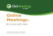 ClickMeeting presentation
