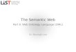 The Semantic Web #9 - Web Ontology Language (OWL)
