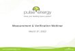 Pulse Energy Measurement And Verification Webinar Slides