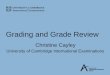 GCE A Level grading structure