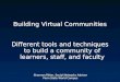 Building Virtual Communities