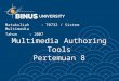 8 - Multimedia Authoring Tools
