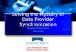 Solving the Mystery of Data Provider Synchronization