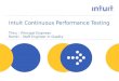 Intuit continuous performance testing for code camp temp