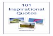 101 Inspirational Quotes