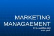 marketing management unit 1 ppt
