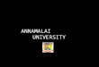 Annamalai         university