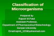 Classification of microorganisms lecture note by rm patel