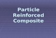 Particle Reinforce Composite