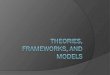 Theories, Frameworks, And Models
