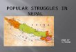 Popular struggles in nepal
