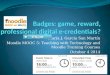 Badges: game, reward, professional digital credentials?