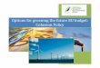 A Green Budget for Europe Cohesion Policy contributions by Patrick ten Brink of IEEP