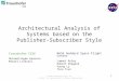 Architecture Analysis of Systems based on Publish-Subscribe Systems