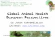 Global Animal Health European Perspectives