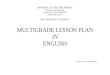 Multi Grade Lesson Plan in English1