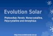 Photovoltaic Panels: Monocrystalline, Polycrystalline and Amorphous
