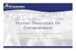 Human Resource for Entrepreneurs