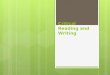 Critical reading and writing