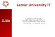 Sungard Architecture - LU Unified Digital Campus