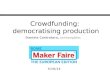 Crowdfunding Intro at the Maker faire in Rome 5/10/2013