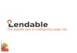 Lendable - Innovative Ways to Assess Client Credit-Worthiness