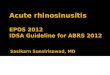 Acute rhinosinusitis