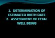 Assessment of Fetal g&d