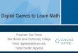 Cengage Learning Webinar, Mathematics: Digital Games to Learn Math
