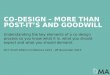 Co-Design - more than post-its and goodwill