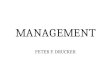 Peter drucker management