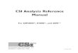 Csi Analysis Reference Manual for Sap2000, Etabs and Safe