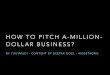 HOW TO PITCH A MILLION DOLLAR STARTUP?